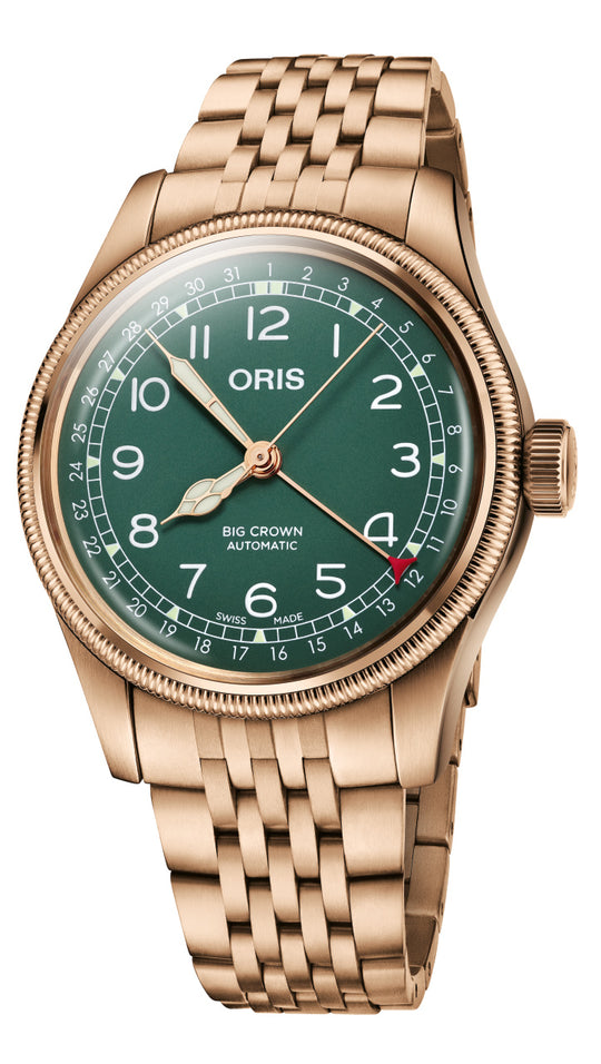Big Crown Bronze Pointer Date Watch - Bronze, Green Dial, 40.00 mm