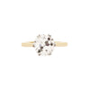 2.35 carats round European-cut F color VS clarity two-tone six-prong diamond GIA certificate engagement ring