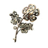 Victorian Diamond Brooch Reverse View Removable Head