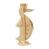 Back view of the Cartier vintage Sailor Duck Pin. All yellow gold back with Cartier signature and serial number.