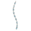 Platinum Aquamarine and Diamond Bracelet Estate Collection