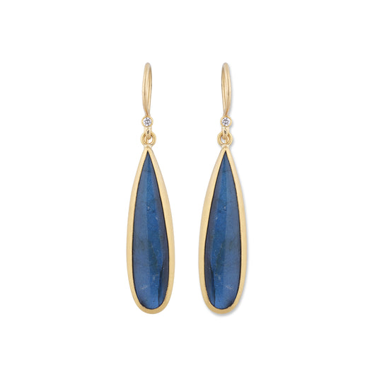 'Nightfall' Labradorite Onyx Earrings