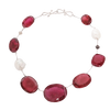 MAJA DUBRUL Rubellite Diamond South Sea Pearl Necklace Estate Collection