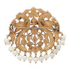 Twin Peacock Indian Ruby, Pearl and Rose-cut Diamond Brooch Estate Collection