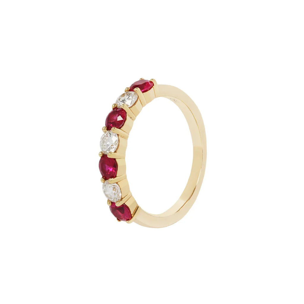 Burmese Ruby and Diamond Band The Gleim Collection