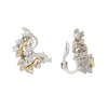 Mid-century Diamond Leaf Earrings by Oscar Heyman Estate Collection