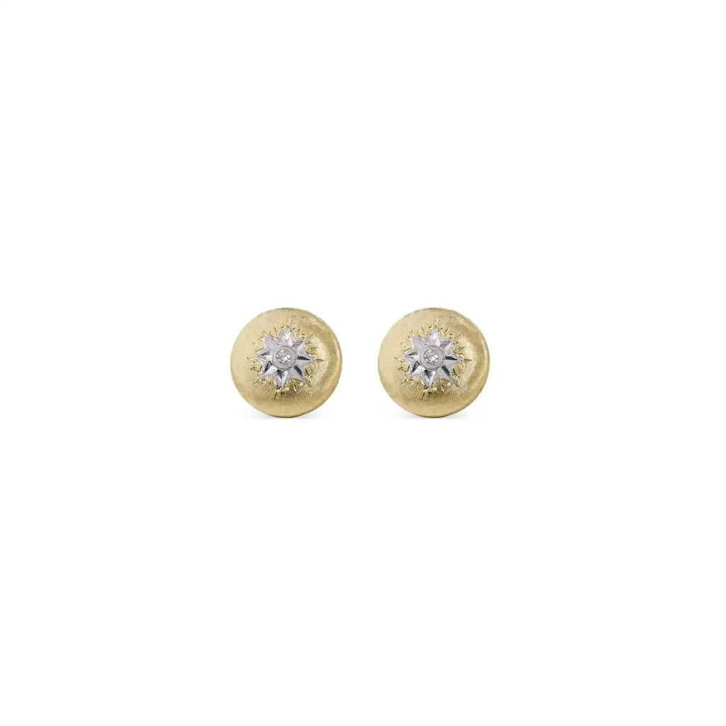 MACRI Two-tone Diamond Earrings Buccellati Collection