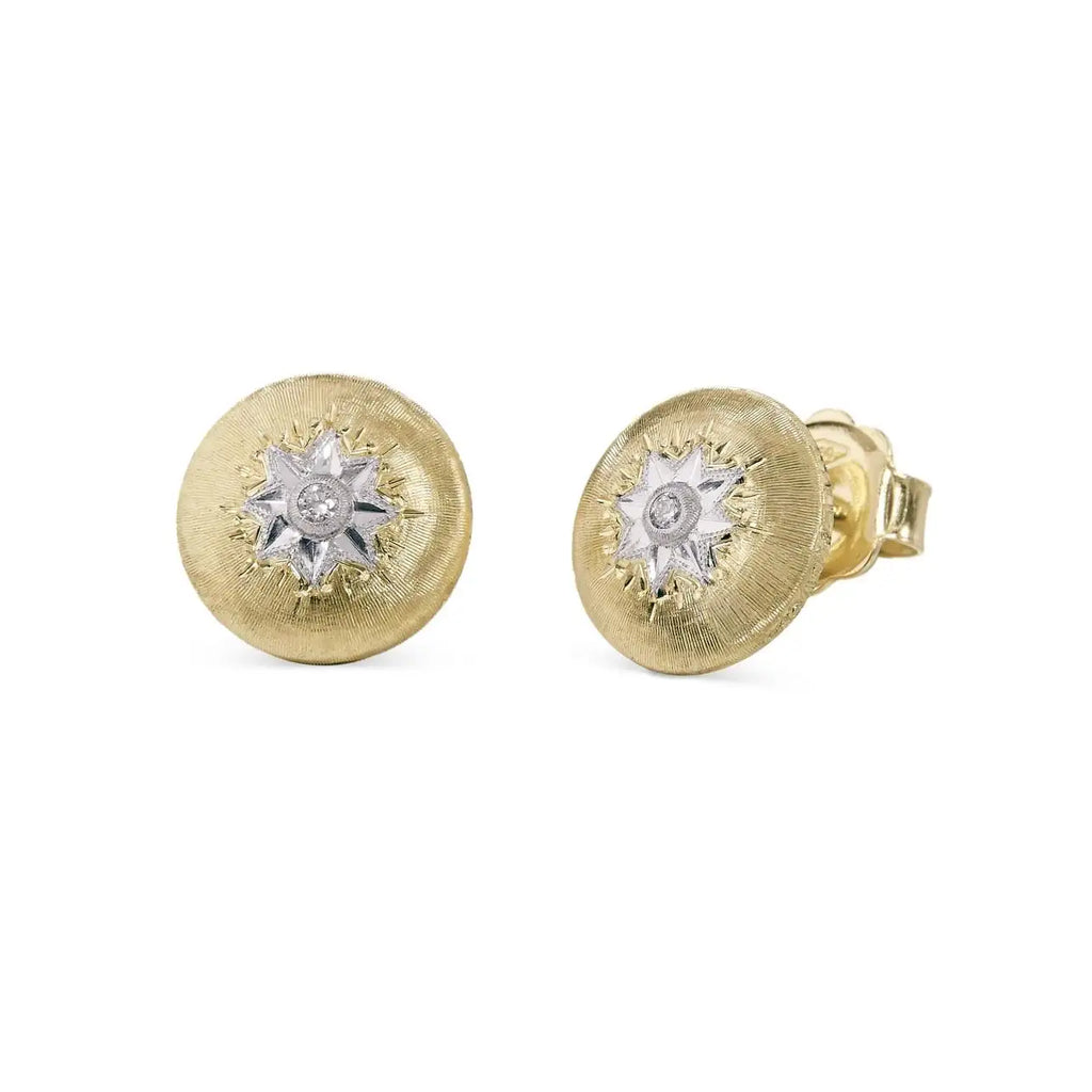 MACRI Two-tone Diamond Earrings Buccellati Collection