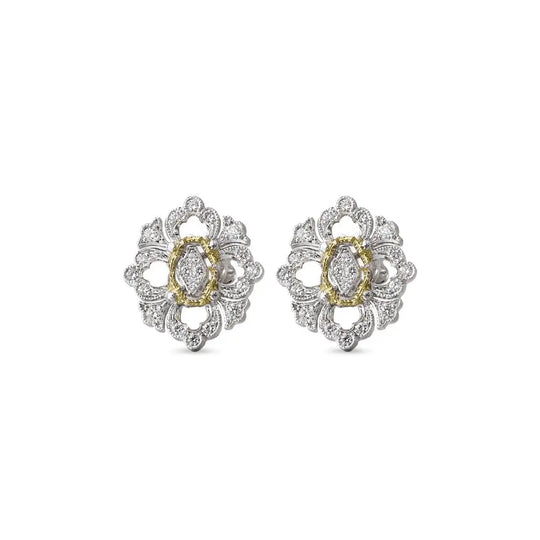 OPERA Full Pave Diamond Earrings