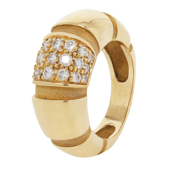 Domed Diamond Ring