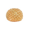Estate 18K gold domed ring with intricate basketweave texture. Bold, elegant statement piece, 15mm at the top. Top View