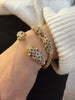 Diamond & Emerald Panther Bracelet in 14K Yellow Gold Estate Collection