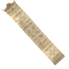 Wide Italian tri color gold bracelet with alternating rose yellow and white gold panels
