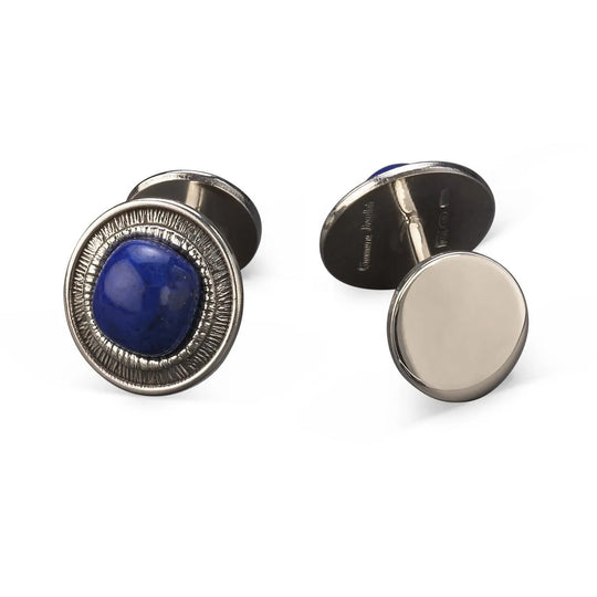 Linenfold Lapis Lazuli Cufflinks