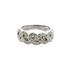 jean vitau diamond band ring white gold braid motif