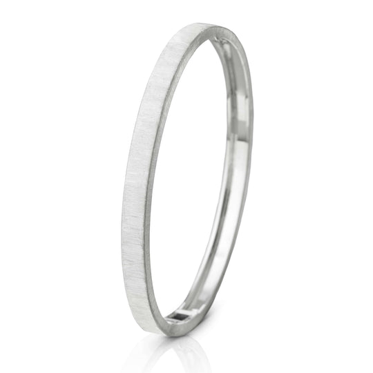 MACRI White Gold Bangle Bracelet - 5.0 mm