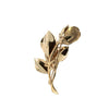 rose brooch back view gold pin clasp detail