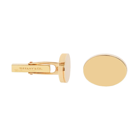 TIFFANY & CO. Oval Gold Cufflinks