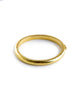 Domed Hammered Gold Bangle Bracelet Elizabeth Locke Collection