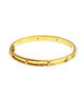 Narrow and Flat Diamond Bangle Bracelet Elizabeth Locke Collection