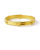 Banded Hammered Gold Bangle Bracelet Elizabeth Locke Collection