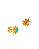Sleeping Beauty Turquoise and Granulation Stud Earring Elizabeth Locke Collection