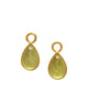 Lime Venetian Glass Small Pear Shape Earring Pendants Elizabeth Locke Collection