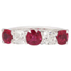 Burma Rubies and Cushion-cut Diamond Band The Gleim Collection