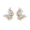 Mid-century Diamond Leaf Earrings by Oscar Heyman Estate Collection