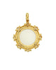 Aqua Venetian Glass Elephant Intaglio and Pearl Pendant Elizabeth Locke Collection